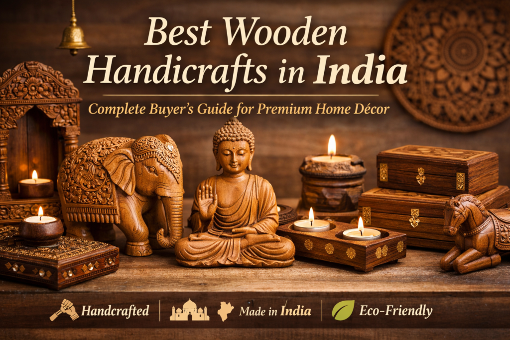 wooden handicraft in india